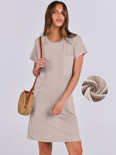 ANRABESS Womens Casual Summer Ribbed Knit Tunic Tshirt Mini Dresses 2025 Trendy Crewneck Short Sleeve Beach Loose Shift Dress2