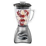 Oster 6811 6-Cup Glass Jar 12-Speed Blender, Brushed Nickel