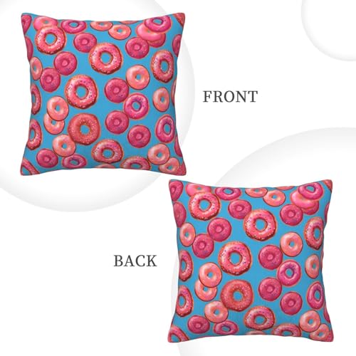 Housses de coussin imprimé beignets pour canapé et salon cocooning