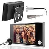 Rankomu 3.5" Digital Peephole Camera – Door Viewer Camera with HD LCD 120° Wide Angle, 2MP Sensor, Low Power, 14-28mm Hole & 35-100mm Door Thickness, Easy Install for Home Entry System