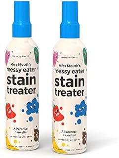 Hate Stains Co. Stain Remover for Clothes - Non-Toxic Laundry Stain Remover Spray for Baby & Kids - Messy Eater Spot Cleaner for Clothing, Fabric, Carpet (120ml, 4 oz Spray Bottles, 2 Pack)
