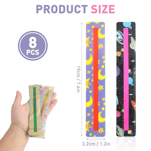 Leselineal, 8 Stück Leselineal für Legasthenie Dyslexia Reading Aids Dyslexia Reading Ruler Children’s Size Guide