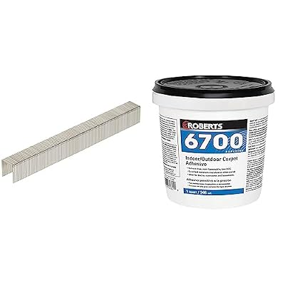 Arrow Fastener T50 Staples + Roberts Carpet Adhesive