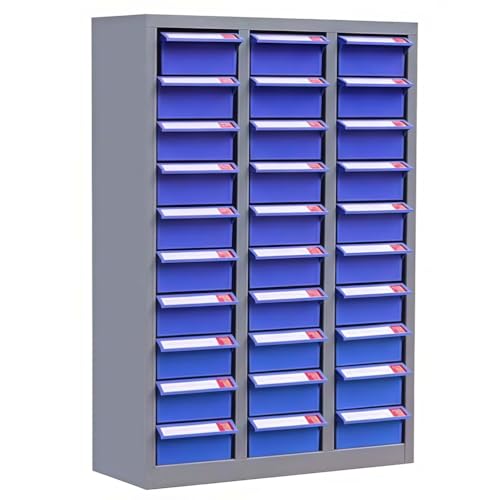 Parts nizer - Une Armoire sans Acier avec 100 Compartiments et étiquettes pour Une Gestion Efficace des Outils et de la quincaillerie.