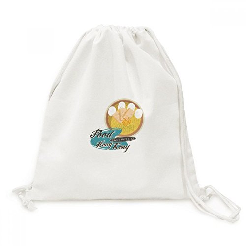 Sac à cordon en toile Hong Kong Ramen par DIYthinker pour voyage et loisirs