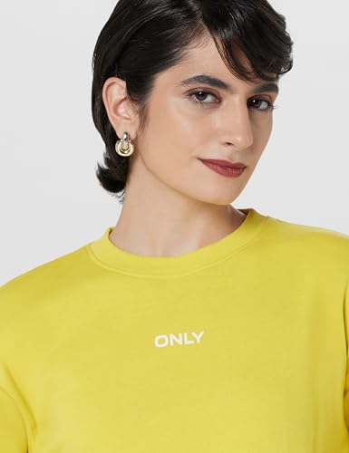 Image of ONLY Women's Cotton Hooded Neck Sweatshirt