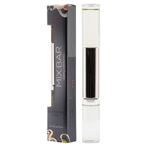 MIX:BAR Whipped Almond & Blackberry Tonic Hair & Body Mist Rollerball Duo- Clean, Vegan Body Spray & Hair Perfume for Women, (0.17 fl oz)