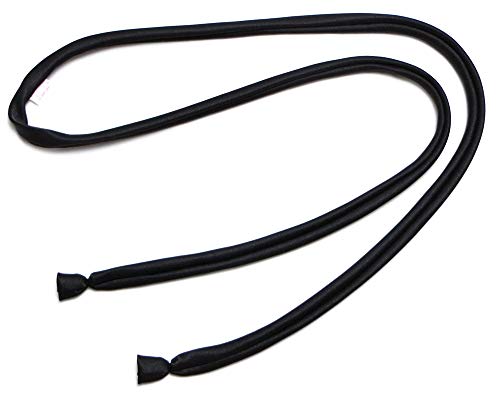 [ハネクトーン] 制服リボン シルックサテン ヒモタイ (黒)