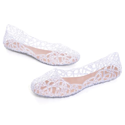 Image of Dear Time Women Flat Heel Summer Beach Jelly Shoes