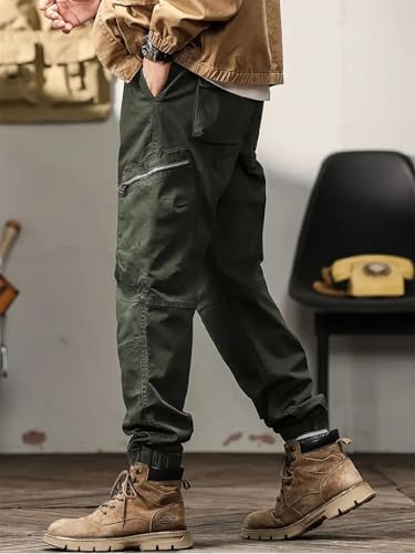 Image of Lymio Cargo for Men || Cotton Cargo Pant || Drawstring Waist Pant (Also Available in Plus Sizes) (89-92)