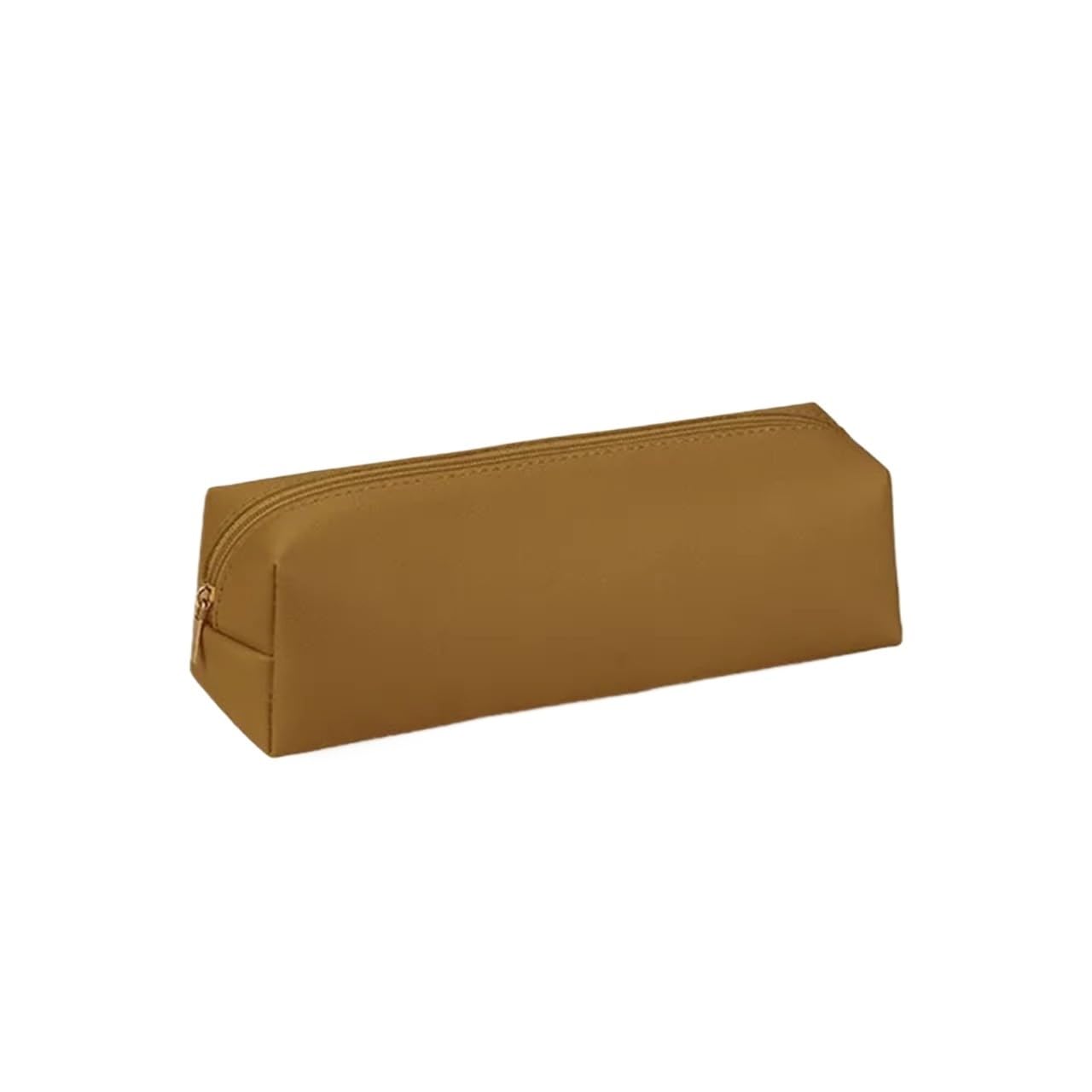 Estuche Estuche de Cuero de Gran Capacidad for lápices, Estuche de bolígrafo, Caja de Almacenamiento con Cremallera, útiles Escolares for Estudiantes, 2 uds.(Brown)