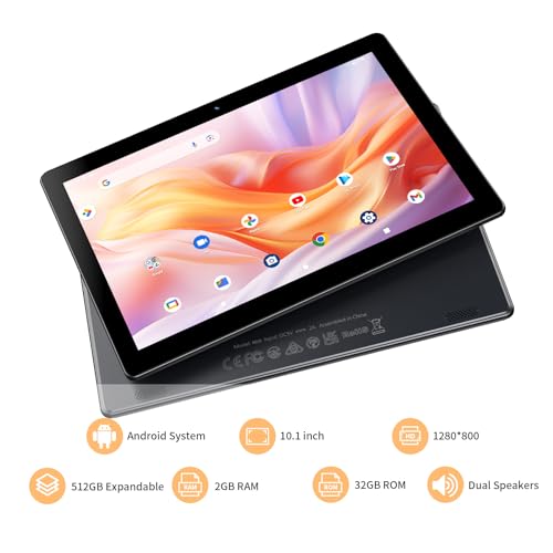 Image of Tablet Android 10 inch,32GB ROM, 2GB RAM, 512GB Expandable,Quad-Core Processor,1280 * 800 HD IPS,6000mAh Battery,Screen,Dual Camera, WiFi, 2MP + 8MP Dual Camera,Bluetooth, Tablet