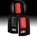 For 2007-14 Chevy Silverado Full LED Daytime Running Lamp Bar Tail Lights Black Housing Smoked Lens Full Set