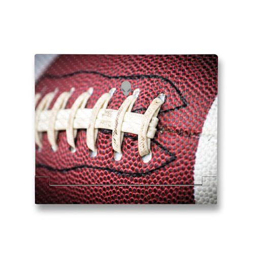 Image of MightySkins Carbon Fiber Skin Compatible With Alienware X14 R2 (2023) Full Wrap Kit - Football Laces | Protective Durable Textured Carbon Fiber Finish | Easy To Apply & Change Styles | Made in the USA
