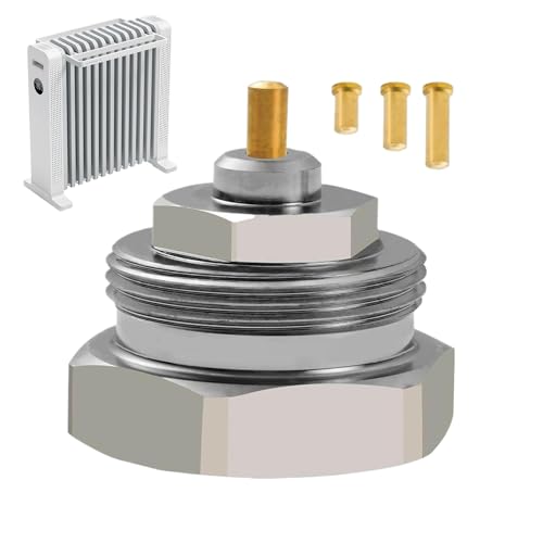 Adaptador termostático de válvula de radiador – Accesorio de latón roscado para actualizaciones de calefacción del hogar | Fácil instalación, compatible con la mayoría de radiadores Vâés, mejora la