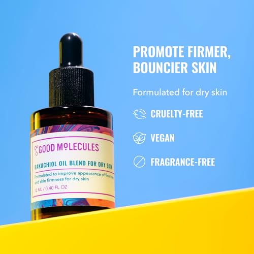 Good Molecules Bakuchiol Oil For Dry Skin - Ultra Hydrating Natural Blend with Bakuchiol and Rosehip Oil, Promotes Collagen Production, Moisturizing Face Oil - Thumbnail 2