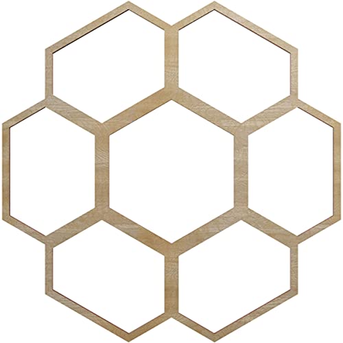 Image of Ekena Millwork 16 inchOD x 6 7 /8 inchID x 1 /4 inchT Florin Wood Fretwork Pierced Ceiling Medallion, Hickory