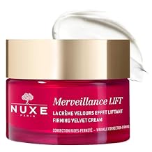 Nuxe Merveillance Lift Velvet Cream Smoothing and Firming Vegan Moisturizer With Micro-Algae Oil for Wrinkle Correction, 1.7 Fl Oz