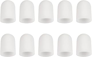 Mikinona Finger Sleeve Protectors 10Pcs Thickened Wear-Resistant Finger Cots for Nail Protection Sturdy Closed-End for Manicure and First Aid Use