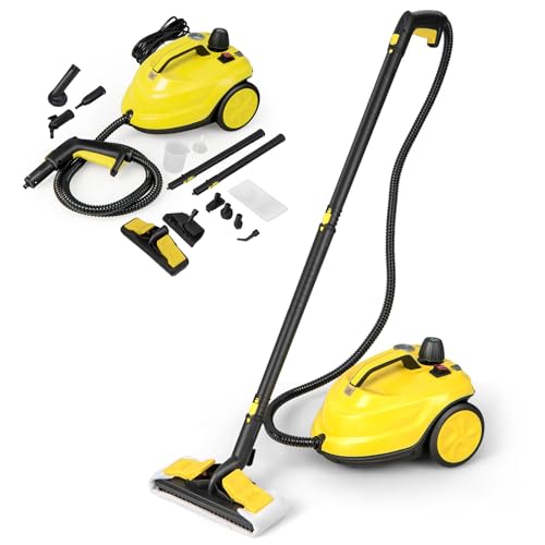 RELAX4LIFE Pulitore a Vapore 2000 W, Temperatura 160°,5 bar, Per Pulire: 108 m², Serbatoio: 1,8 L,...