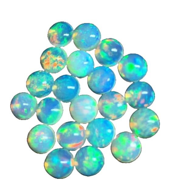 Création de bijoux en opale éthiopienne lot de 20 cabochons de 3mm pour atelier de joaillerie