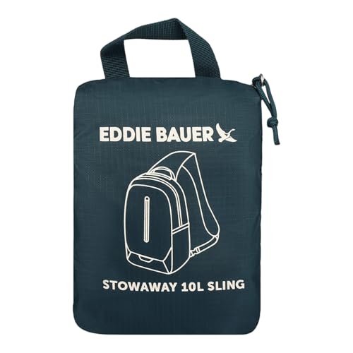 Image of Eddie Bauer Stowaway Packable Sling Bag | Travel | Outdoor | Lightweight | Compact | Ripstop Nylon, Marine-10L