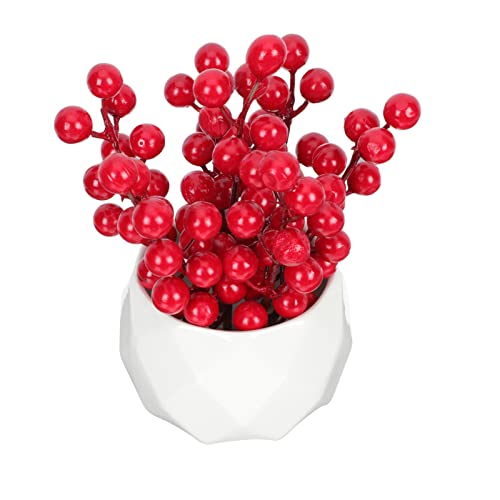 Baies de houx artificielles festives pour embellir vos cadeaux et tables de fête