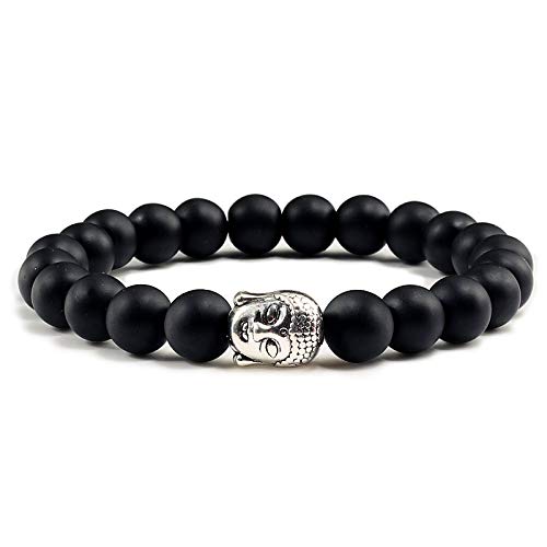 Brazalete de piedra volcánica y Buda, el regalo de aniversario perfecto para parejas