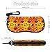 LGHKLVXPZE Unisex Thanksgiving Cute Turkey Pumpkin Eyeglasses Case, Fashion Portable Versatile Sunglasses Holder Glasses Storage Organizer for Women Men
