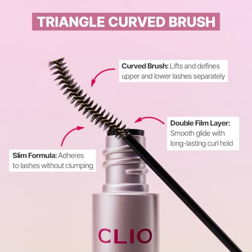 Image of CLIO Kill Lash Superproof Mascara Fine, Waterproof Fixing Mascara, Natural Defining Look, Long-Lasting & Lengthening, Clump & Smudge-Free, for Sensitive Eyes, Korean Makeup Beauty (02 Mousse Brown)