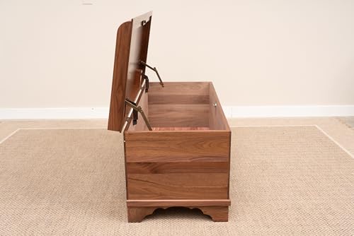 46-Cedar-Hope-Chest-with-Waterfall-Top–Amish-Cedar-Chest-w-Anti-Slam-Hinges–Hope-Chest-with-lock–Blanket-Chest-Cedar-Chests-and-Trunks-for-Blankets-Walnut-Natural-Stain-46-Long 46 Cedar Hope Chest with Waterfall Top–Amish Cedar Chest w Anti Slam Hinges–Hope Chest with lock–Blanket Chest Cedar Chests and Trunks for Blankets Walnut Natural Stain 46 Long