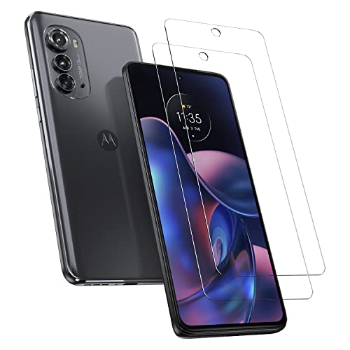 MOTOROLA (2 Pack) Moto Edge (2022) Screen Protector- Strong 9H Tempered Glass for scratch and impact protection [NOT for Edge (2020, 2021)/Edge Plus (2022)]
