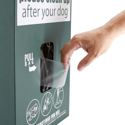 Image of Zero Waste USA 800 Dog Waste Station Bags - ONEpul Header Refill Bags - Dispense 1 Bag at a Time with Pull-Strap - Fits Most Dog Waste Hanging Bag Stations (8 Headers of 100 Bags) (Pack of 2)