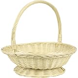 Élégance intemporelle : La coupe en osier blanc apporte une touche de sophistication à n'importe quel espace Son design épuré et sa couleur neutre s'intègrent harmonieusement dans divers styles de décoration, que ce soit moderne, rustique ou minimaliste, créant ainsi une atmosphère accueillante et chaleureuse