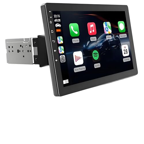 Sistema de navegación Estéreo para Coche con Pantalla táctil giratoria de 10,1',1 DIN,CarPlay/Android Auto inalámbrico,2 GB+32,navegación GPS