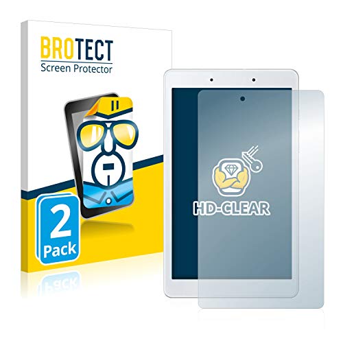 BROTECT Protector Pantalla para Samsung Galaxy Tab A 8.0 WiFi 2019 Protector Transparente (2 Unidades) Anti-Huellas