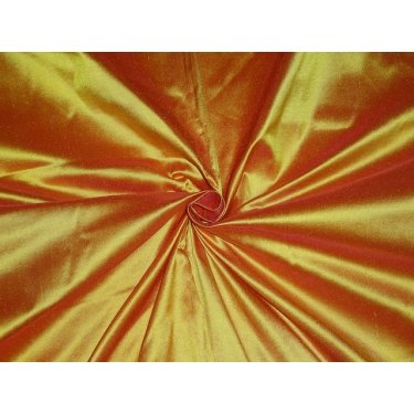 Pure soie jaune et rouge artisanale pour donner vie à vos projets de couture