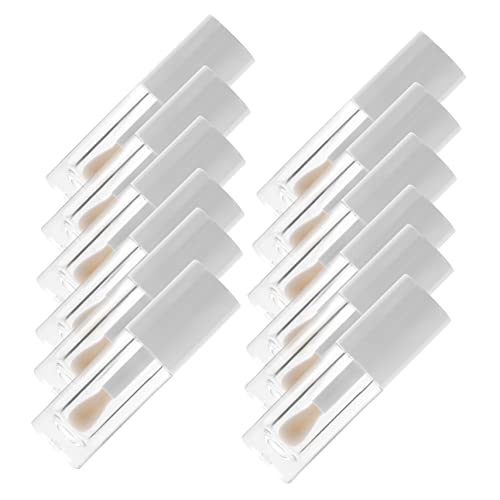 NIYANGLE 12Piezas Vacíos Recargables para Almacenar Labial y Labial Compacto y Transparente