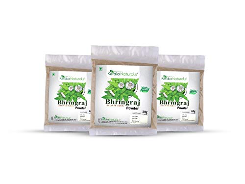Kerala Naturals Bhringraj Powder for Hair 150g (50g x 3 packs)