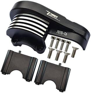 Aluminum 7075-T6 Main Gear Cover For Traxxas 1/8 4WD Sledge Monster Truck 95076-4 - 11Pc Set Black