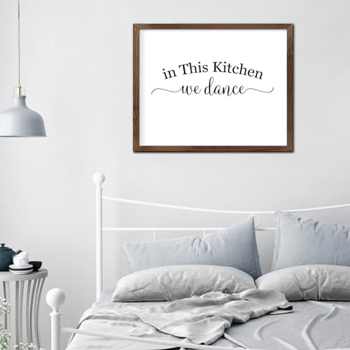 Décoration murale en bois rustique In This Kitchen We Dance 40x50 - 7