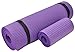 Fitvids All Purpose 1/2-Inch Extra Thick High Density Anti-Tear Exercise Yoga Mat and Knee Pad with Carrying Strap, Purple