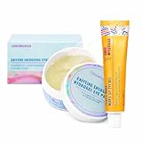 Good Molceules Energizing Eye Care Set with Caffeine Hydrogel Eye Patches and Yerba Mate Wake Up Eye Gel, 30 Patches and 15ml Gel, Hydrating Under-Eye Treatment