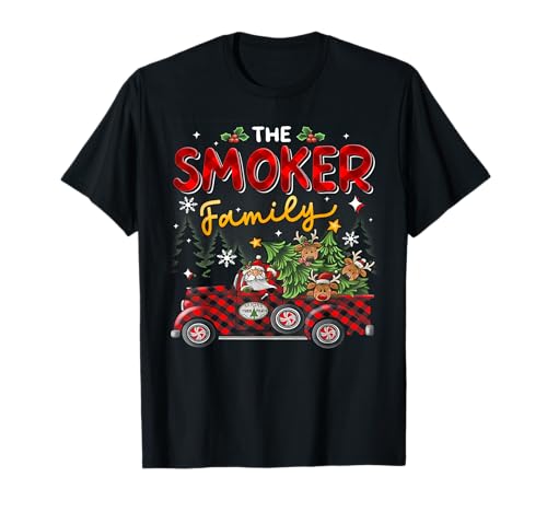 The Smoker Family Christmas Pajamas Group T-Shirt