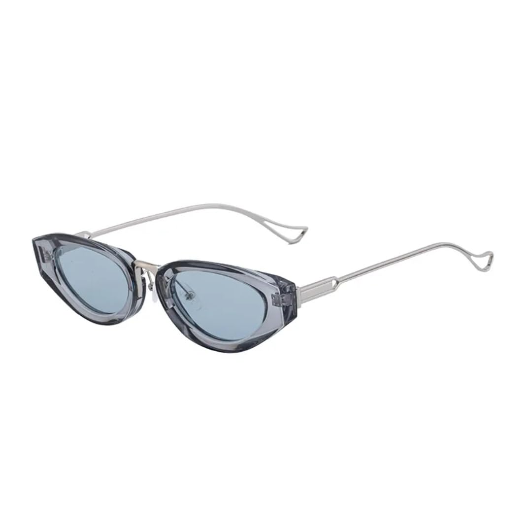 Vintage Cat Eye Sonnenbrille Damen für Herren Luxus Designer Sonnenbrille Metall Punk Beliebte Outdoor Driving Shades Uv400