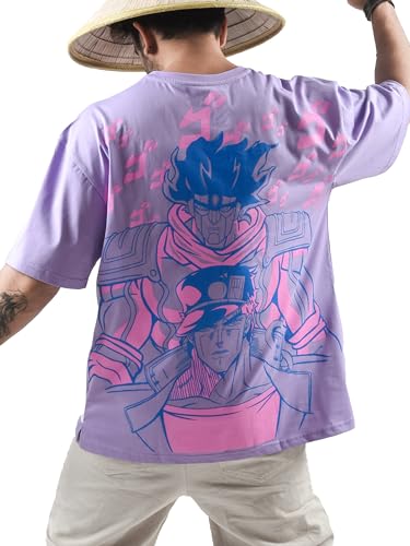 Image of ComicSense.xyz Unisex Anime Oversized T Shirts for Men and Women, Yare Printed 180 GSM Anime Drop Shoulder Tshirt