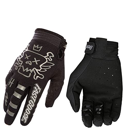 EXCEREY Guantes de ciclismo de montaña para deportes al aire libre, conducción, escalada para hombres y mujeres (negro, L)