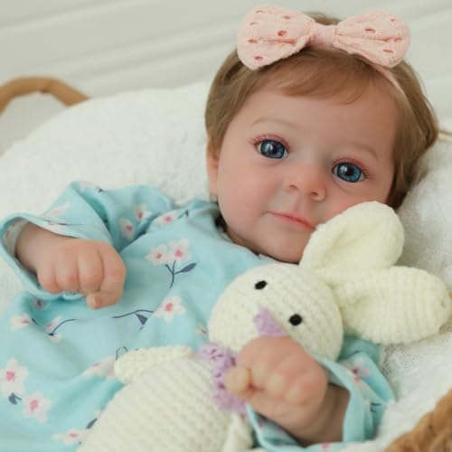 Muñeca Reborn Bebé Felicia 43 cm Cuerpo Suave Con Peso miniatura 3