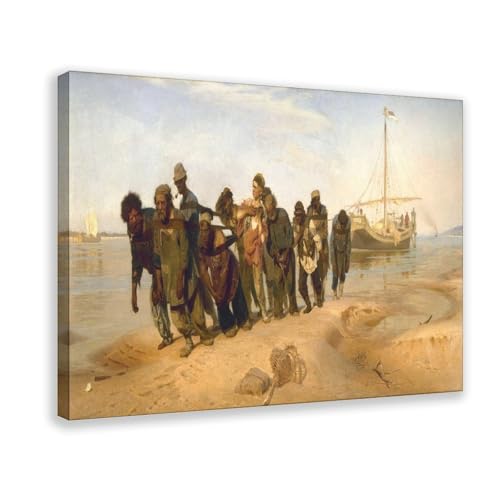 Impression sur toile Ilya Repin Volga decoration murale bureau 40x61