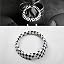 black white